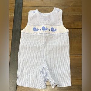 Southern Sunshine seersucker whale Jon Jon size 24m